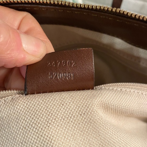 AUTHENTIC GUCCI DIAMANTÉ SUKEY LEATHER TWO WAY TOP HANDLE CROSSBODY - Picture 13 of 15